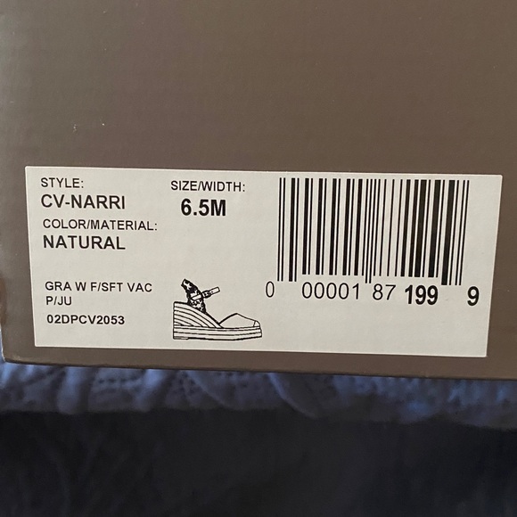 Crown Vintage Beige Narri Wedge Sandal Espadrille - Picture 15 of 16